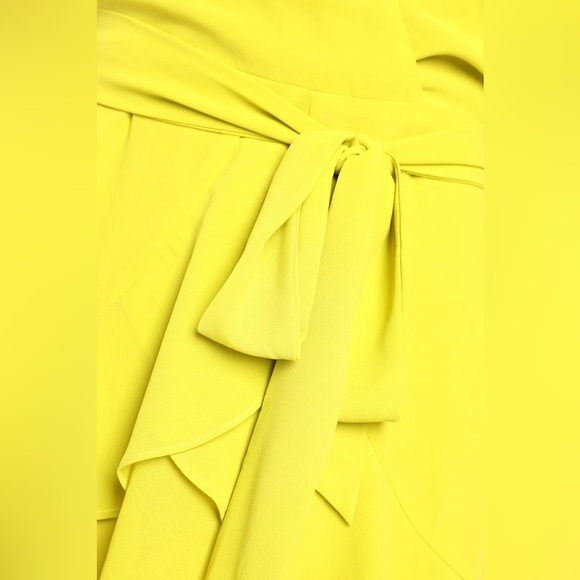 NWT Lulus Sweet Like You Lime Green Ruffled Mini Dress Size Large - Picture 3 of 13